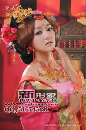 學(xué)員人體彩繪展示